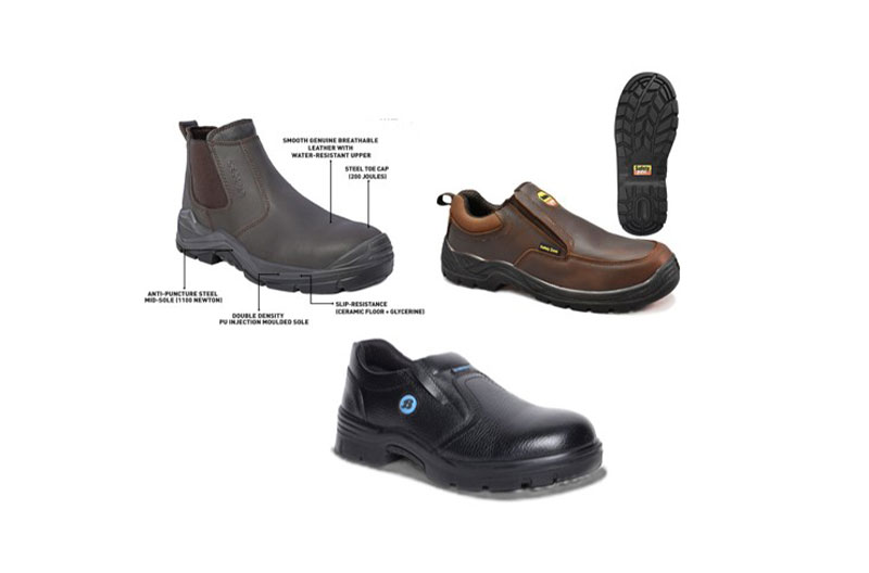 Slip-on safety shoe